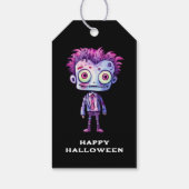 Grappig Frankenstein Monster Halloween Fun Cadeaulabel (Achterkant)