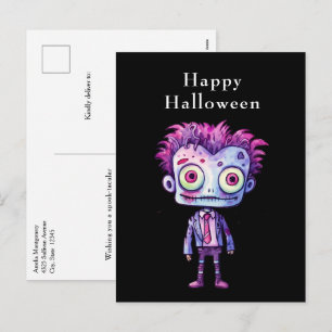 Grappig Frankenstein Monster Halloween Fun Feestdagenkaart