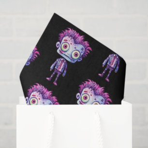 Grappig Frankenstein Monster Halloween Fun Pattern Tissuepapier