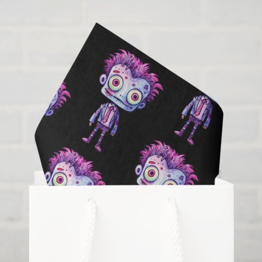 Grappig Frankenstein Monster Halloween Fun Pattern Tissuepapier (Cadeauzakje)