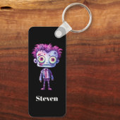 Grappig Frankenstein Monster Halloween Fun Sleutelhanger (Achterkant)