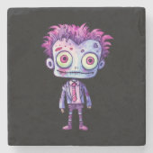 Grappig Frankenstein Monster Halloween Fun Stenen Onderzetter (Voorkant)