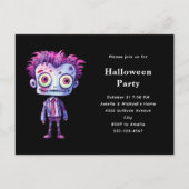 Grappig Frankenstein Monster Halloween Fun Uitnodiging Briefkaart (Voorkant)