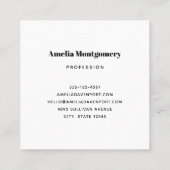 Grappig Frankenstein Monster Halloween Fun Vierkante Visitekaartje (Achterkant)