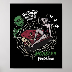 Grappig Frankenstein Monster Lovers Monster Bunnie Poster