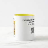 Grappig Frazzled dame bakker cartoon Mok (Midden)