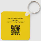 Grappig Frazzled dame bakker cartoon Sleutelhanger (Achterkant)