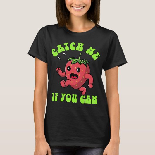 Grappig Fruit Custom Naam Matching Running Couples T-shirt (Voorkant)