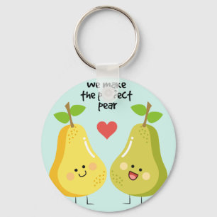 Grappig fruit pun maken we de perfecte peren sleutelhanger
