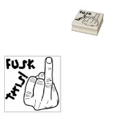 Grappig frustrerende expressie (nepf-bom) v1 	rubberstempel (Gestempeld)