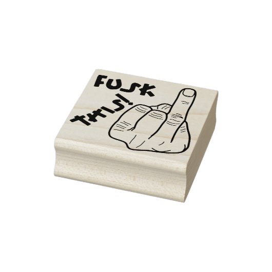 Grappig frustrerende expressie (nepf-bom) v1 	rubberstempel (Stempel)