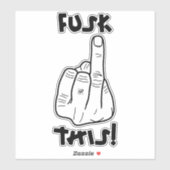 Grappig frustrerende expressie (nepf-bom) v1 sticker (Vel)