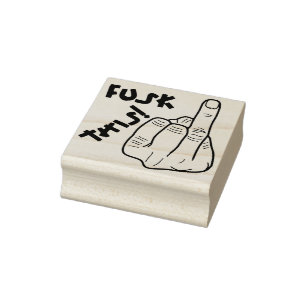Grappig frustrerende expressie (valse f-bom) v1 	rubberstempel