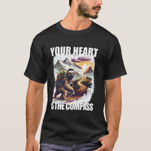 Grappig Fun luiaard motief voor wandelen en hiken T-shirt