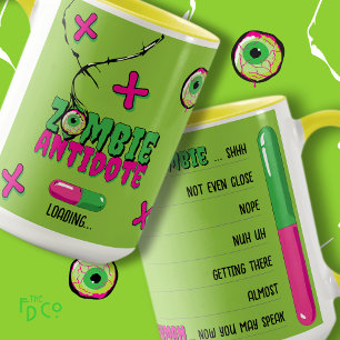 Grappig Funky Schattige Zombie Antidote Loading.. Mok