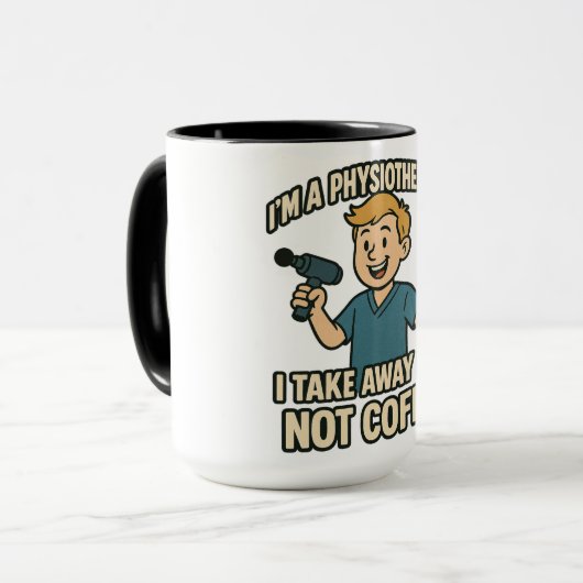 Grappig Fysiotherapeut Koffie Lover Design Mok (Voorkant links)