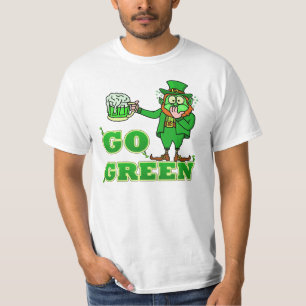 Grappig "ga Groen" Drinkd Kabouter T-shirt