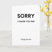 Grappig gag cadeau sarcastisch onbeleefd Gevouwen  Kaart (Gele Bloem)