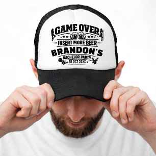 Grappig Game Over vrijgezellenfeest geschenk voor  Trucker Pet