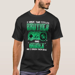 Grappig gamen voor jongens Brother Son Video Gamer T-shirt