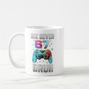 Grappig Gamen Zes Zeven 67 Bruh Verjaardag Jongen Koffiemok