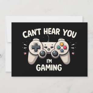 Grappig gamer dat ik je niet kan horen. kaart