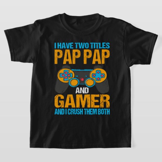 Grappig gamer videogames Gift for Boys pap T-shirt (Laagn)