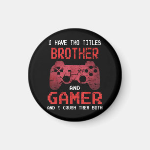 Grappig gamer  videogames voor jongens Brother Magneet