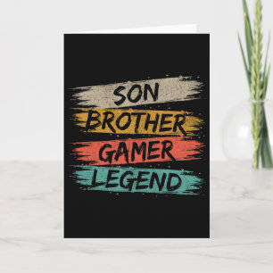Grappig gamer videogames voor jongens Brother S Kaart