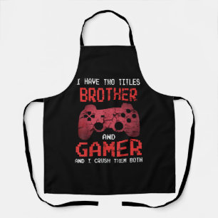 Grappig gamer  videogames voor jongens Brother Schort