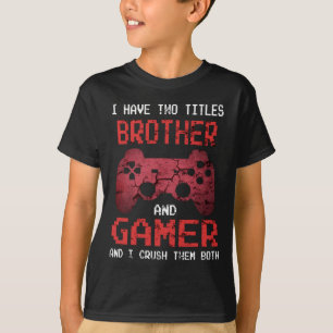 Grappig gamer  videogames voor jongens Brother T-shirt