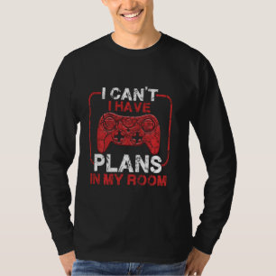 Grappig gamerplan in mijn kamer Videospelletjes, T T-shirt