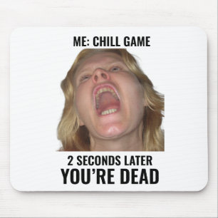 Grappig Gaming Meme Muismat Schreeuwend Gezicht