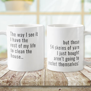 Grappig garen haak koffiemok