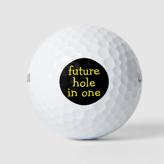 Grappig gat in een golfbal golfballen (Voorkant)