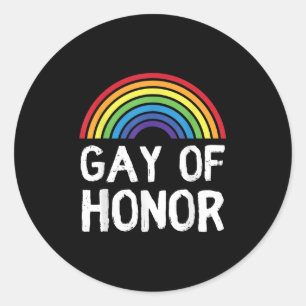 Grappig Gay Honor Bridesman Mannelijk Bruidsmeisje Ronde Sticker