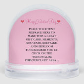 Grappig Gay LGBTQIA Gepersonaliseerde Valentijn Gi Sneeuwbol (Achterkant)