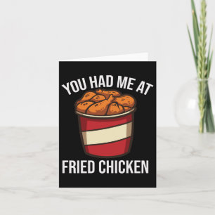 Grappig Gebakken Kippenliefhebber Fast Food BBQ Gr Kaart