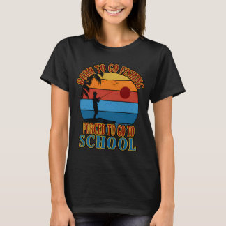 Grappig Geboren Om Te Gaan Vissen Baars Vis Visser T-shirt