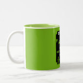 Grappig gebroken been wordt beter tweekleurige koffiemok (Links)