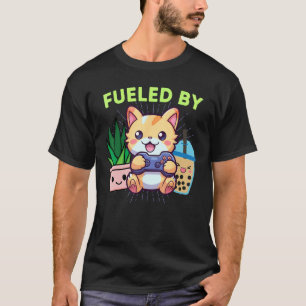 Grappig Gebruikt Door Gamer Kat Plant Boba Videoga T-shirt