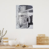 Grappig gedicht nog levenstuinkunst poster (Keuken)