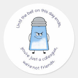 Grappig gedicht Zout Koppel Sticker "Niet Vrienden