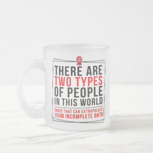 Grappig geeky, Twee soorten mensen in deze wereld  Matglas Koffiemok