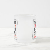 Grappig geeky, Twee soorten mensen in deze wereld  Matglas Koffiemok (Center)