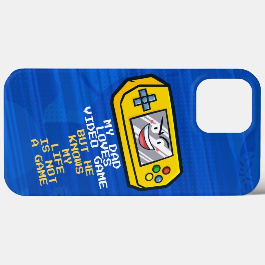 Grappig geel draagbare Vaderdag groet Case-Mate iPhone Case (Achterkant (horizontaal))