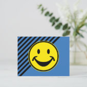 Grappig geel en strepen + je rug. en idee briefkaart (Staand voorkant)