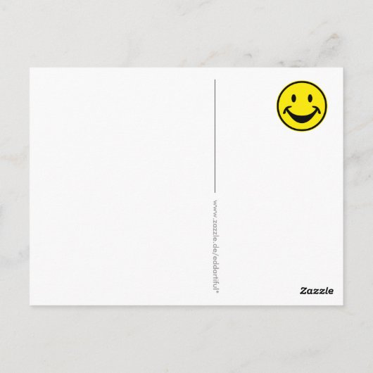 Grappig geel en strepen + je rug. en idee briefkaart (Achterkant)