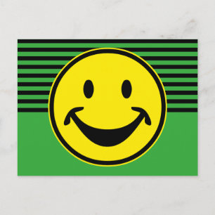 Grappig geel en strepen + je rug. en idee briefkaart