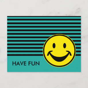 Grappig geel en strepen + je rug. en idee briefkaart